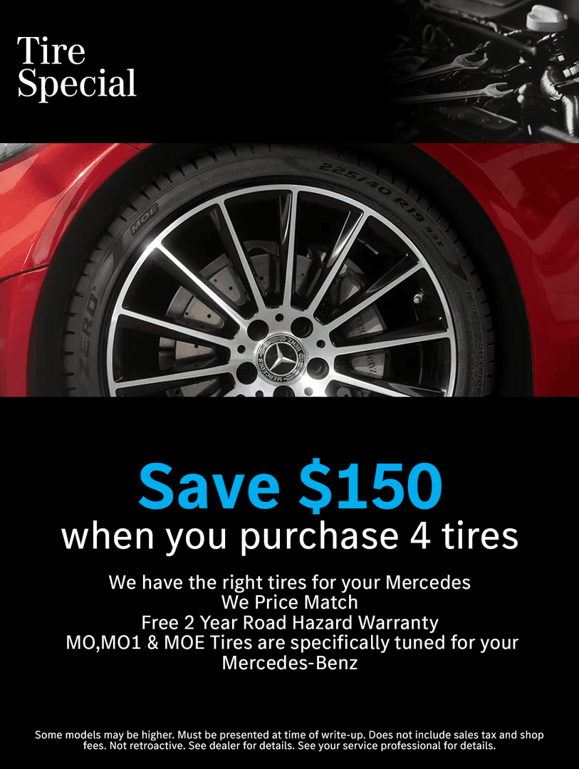 mercedes bowling green tire special $150 off