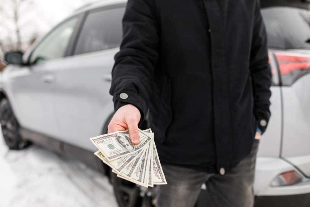 Paying cash for a car