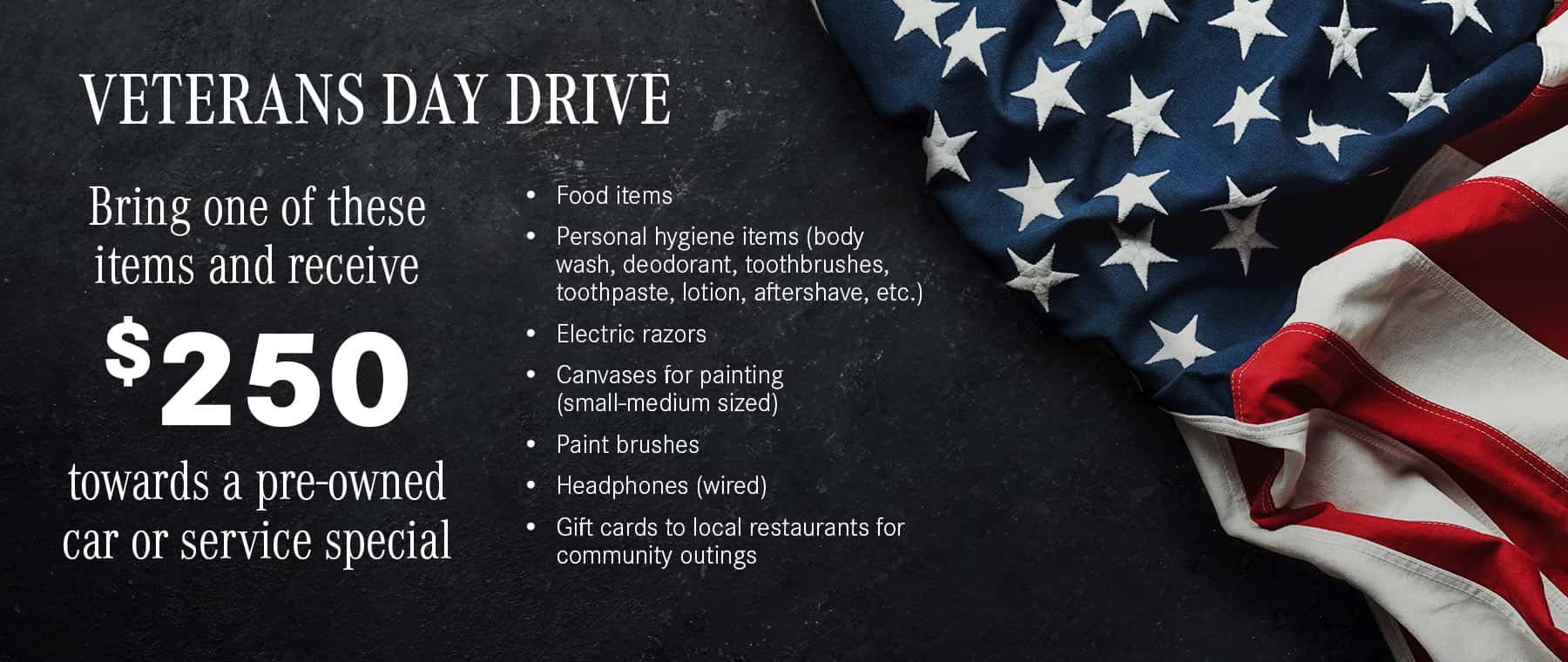 Veterans Day Drive
