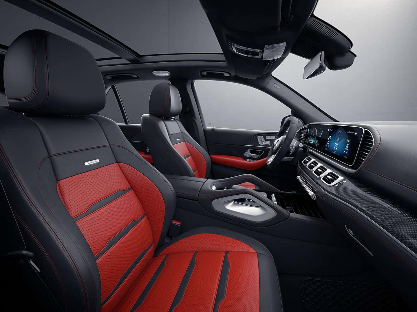 Mercedes GLE Interior Red