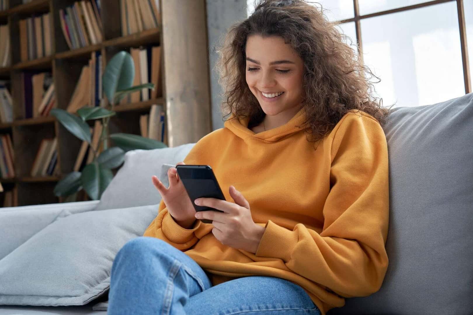 Shopping online at home