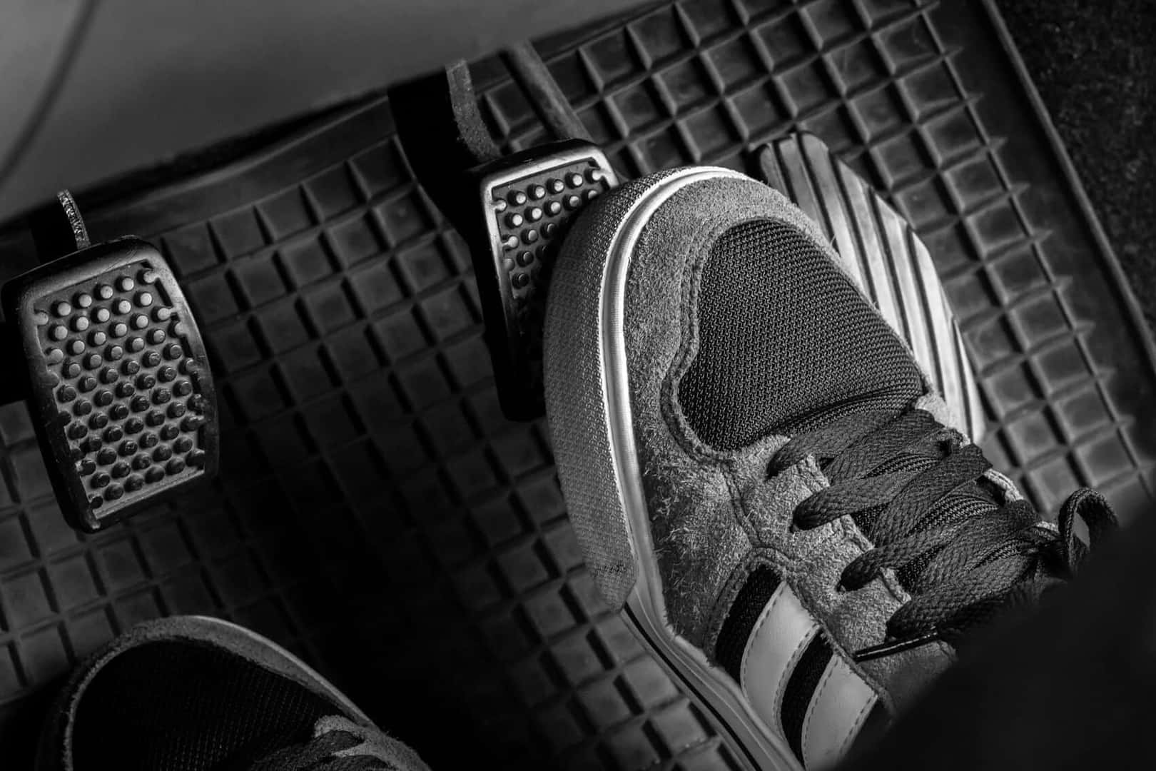 Foot on Gas Pedal
