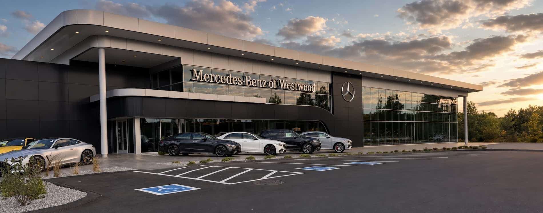 Dealership sunset