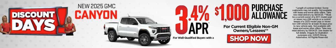 New 2025 GMC Canyon 
