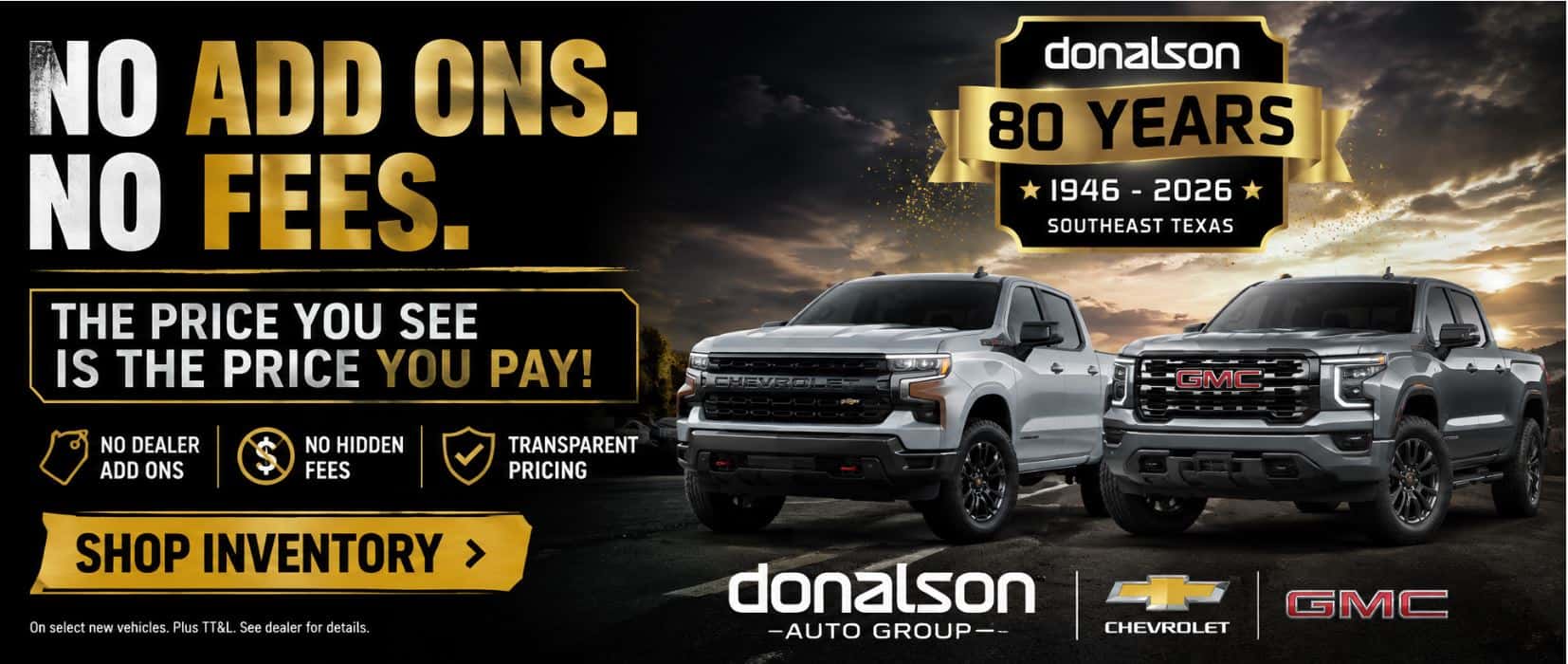 NO DEALER ADD ONS