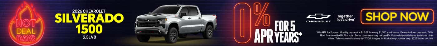 CHEVY OFFERS 2026 Chevy Silverado 1500 5.3L V8 
