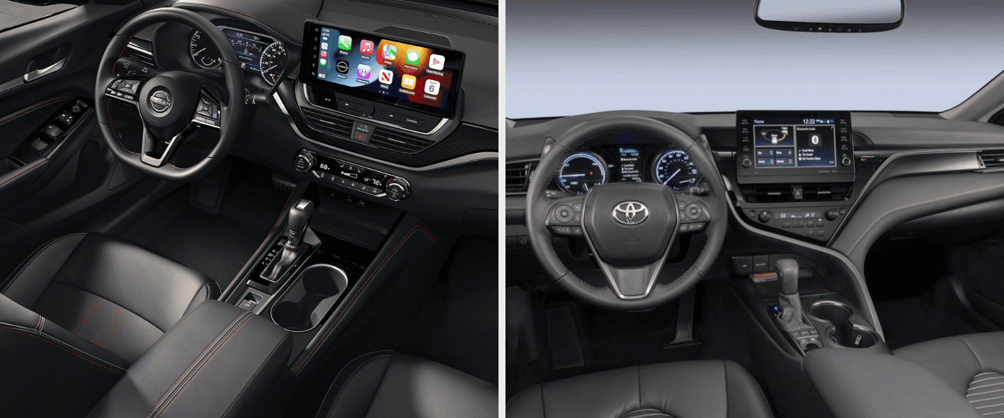 Nissan Altima interior vs. Toyota Camry interior
