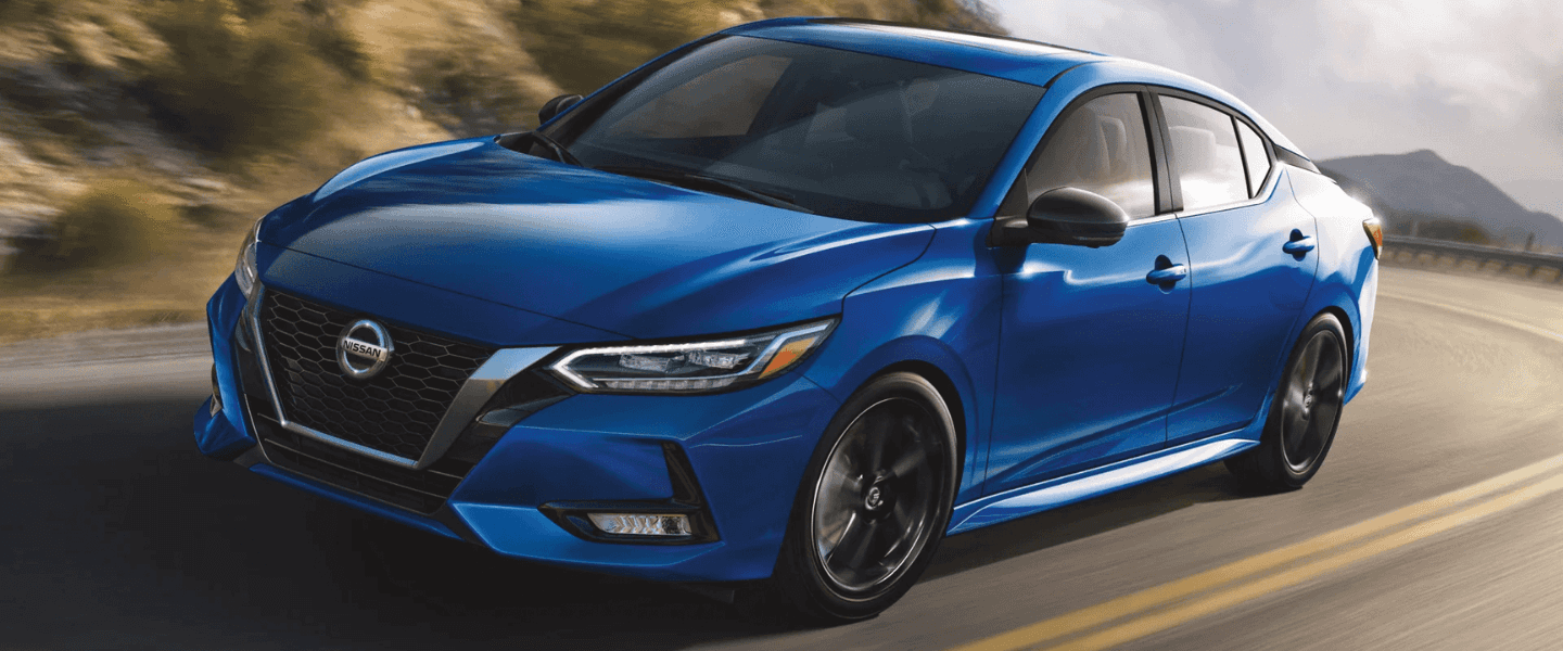 Blue Nissan Sentra