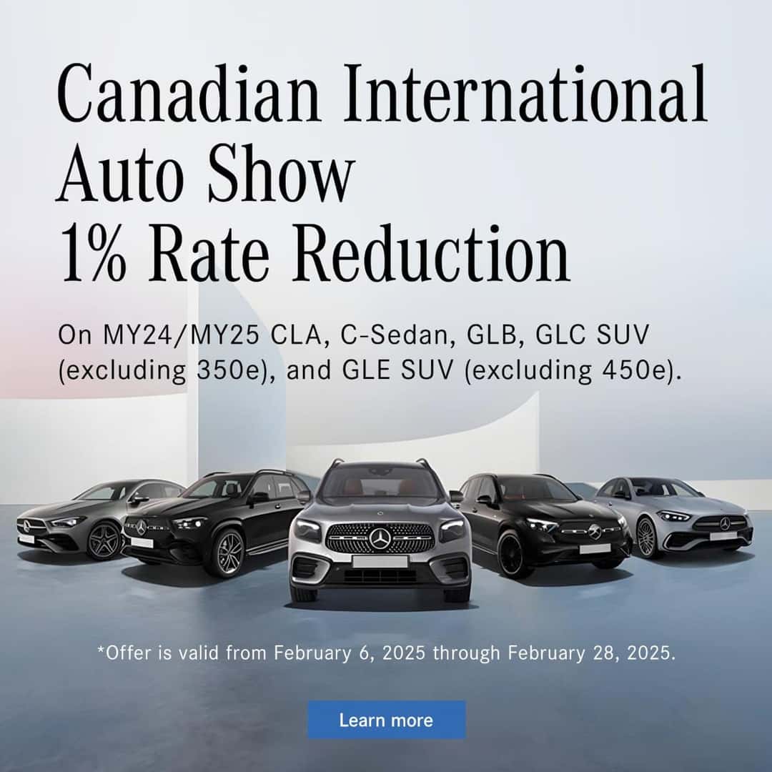 Canadian International Auto Show 1% Rate Reduction