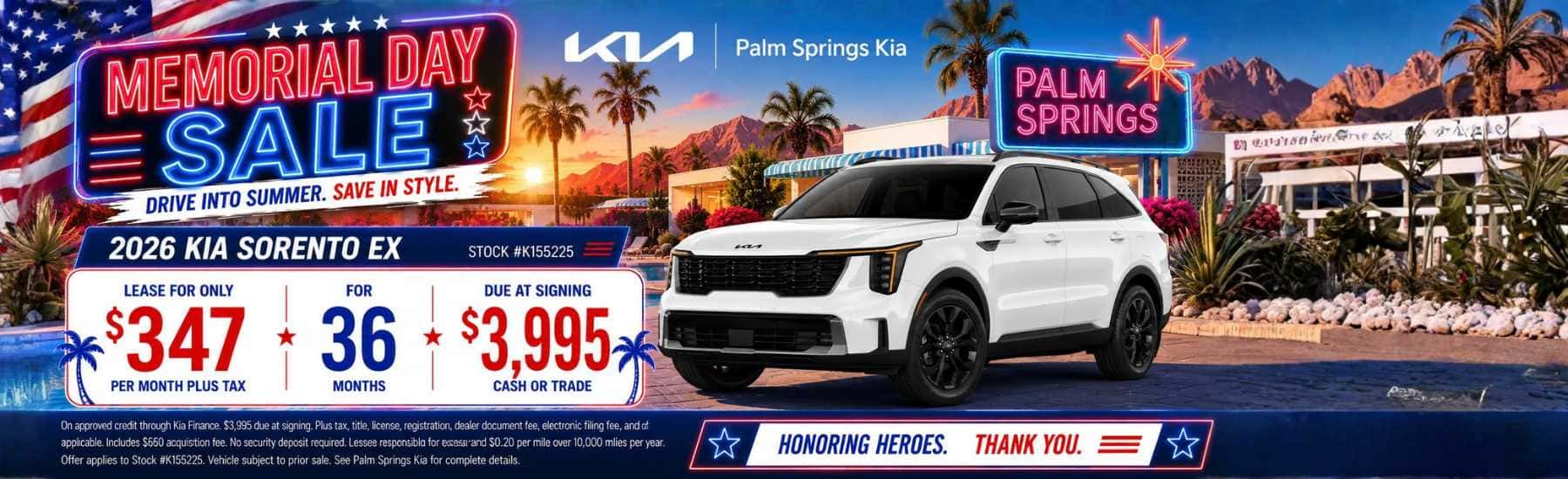2026 Kia Sorento EX Memorial Day Sale