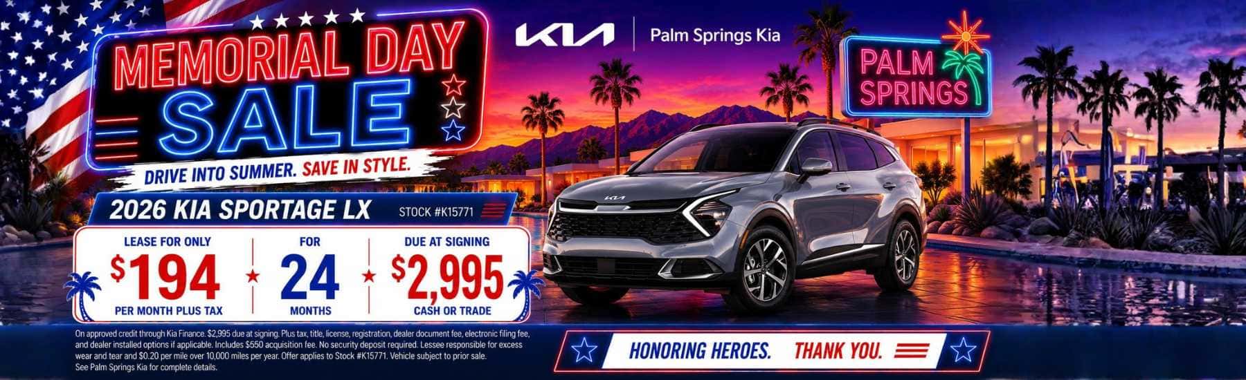 2026 Kia Sportage LX Memorial Day Sale