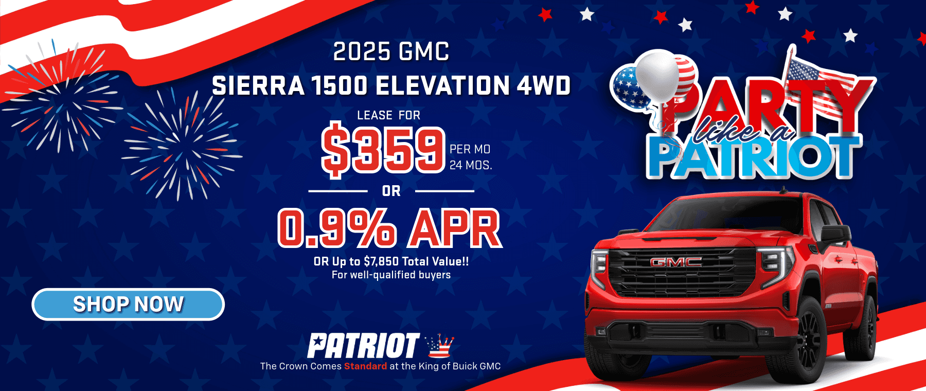 Patriot-Specials-25-2025-GMC-Sierra-1500-Offer-July-Patriot