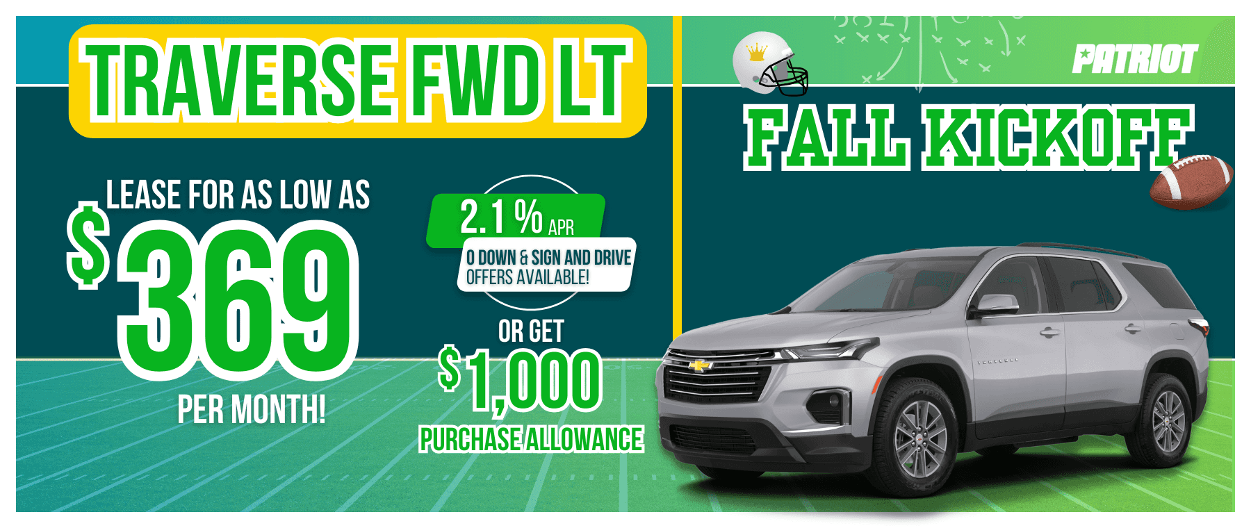 2023 chevrolet traverse offer patriot september 2023