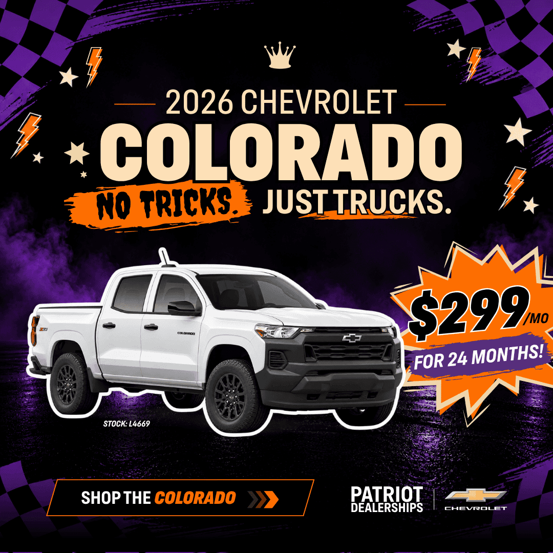 Chevrolet Colorado lease and finance offer at Patriot Chevrolet of Limerick
