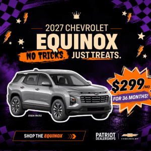 Chevrolet Equinox lease and finance offer at Patriot Chevrolet of Limerick