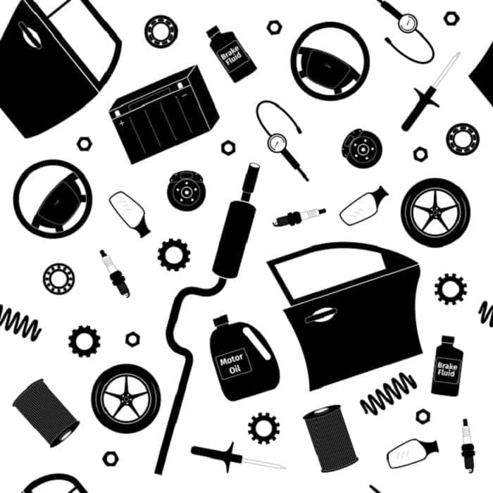 Car Parts Illustration