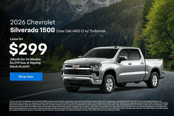 New 2026 Chevrolet Silverado 1500 Crew Cab 4WD LT w/ Turbomax