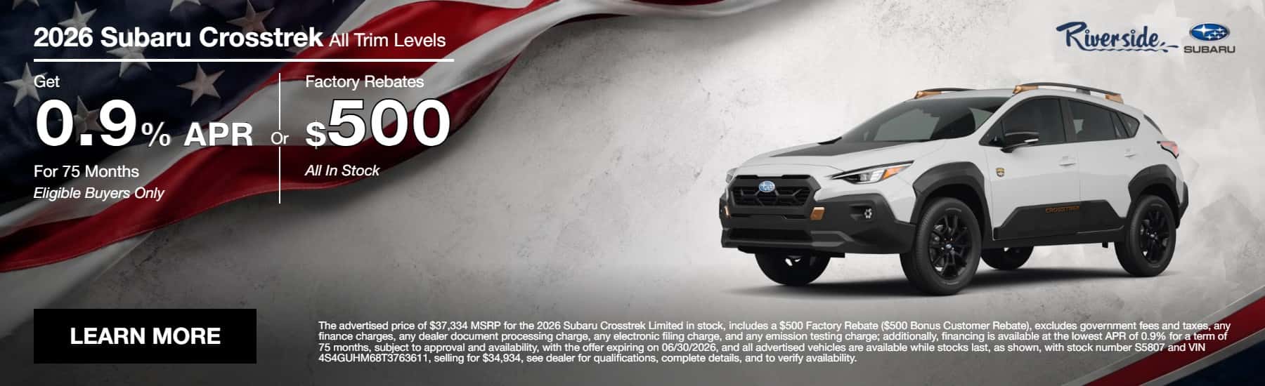 Crosstrek June Offer