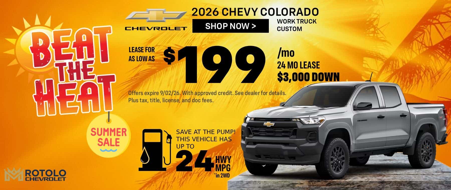 $199 Lease on 2026 Colorado