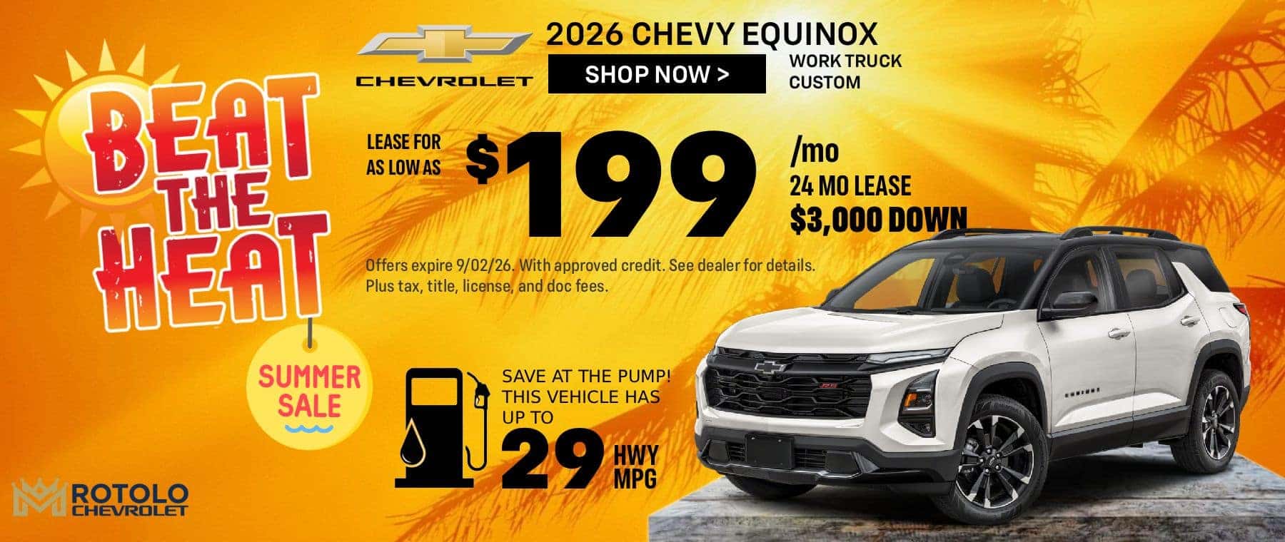 $199 Lease on 2026 Equinox