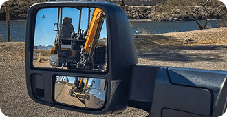 CLASS-EXCLUSIVE AVAILABLE POWER CONVEX TRAILER TOW MIRRORS*