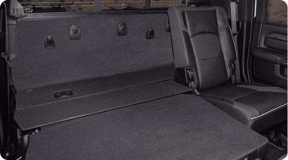 Double Rear Seats Folded