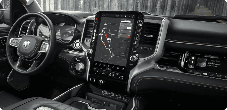 RAM 1500 OFFERS THE LARGEST AVAILABLE TOUCHSCREEN IN ITS CLASS*
