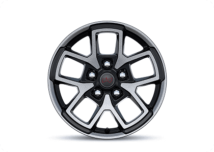 17-Inch Machined Painted Black Wheels