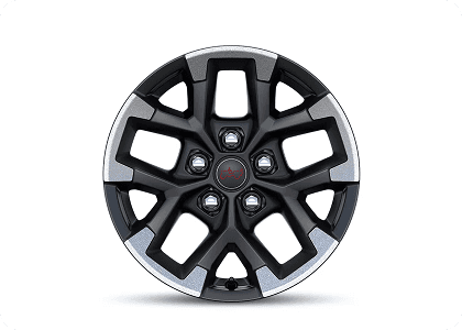 17-Inch Machined Wheels with Black Painted Pockets