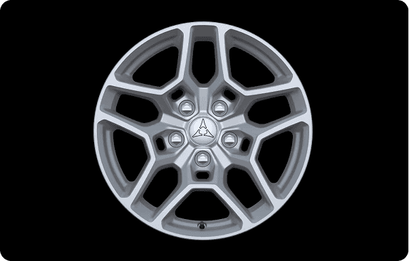 18x8.5-INCH TECH SILVER WHEELS