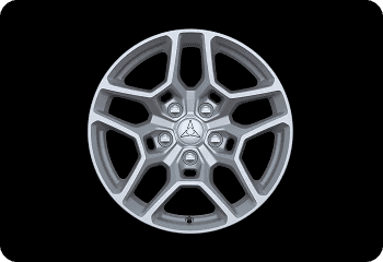 18x8.5-INCH TECH SILVER WHEELS