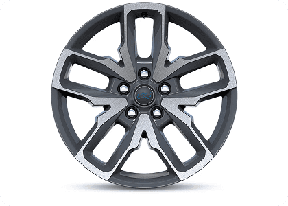 20-Inch Machined Painted Baltic Gray Wheels
