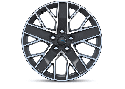 20-Inch Machined Painted Gray Wheels