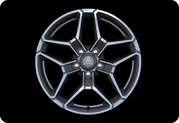 20x10-INCH DIAMOND CUT LUSTER WHEELS