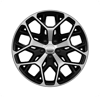 21-Inch Machined Face with High-Gloss Black Painted Pockets