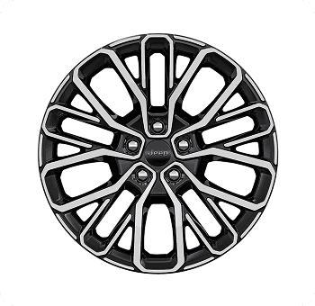 21-Inch Machined Gray with Mid-Gloss Granite Crystal Painted Pockets