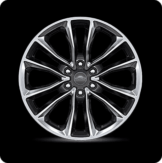 22-Inch Polished Aluminum Wheels with Black Noise
              Pockets