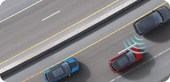 BLIND SPOT MONITORING* WITH REAR CROSS PATH DETECTION*
