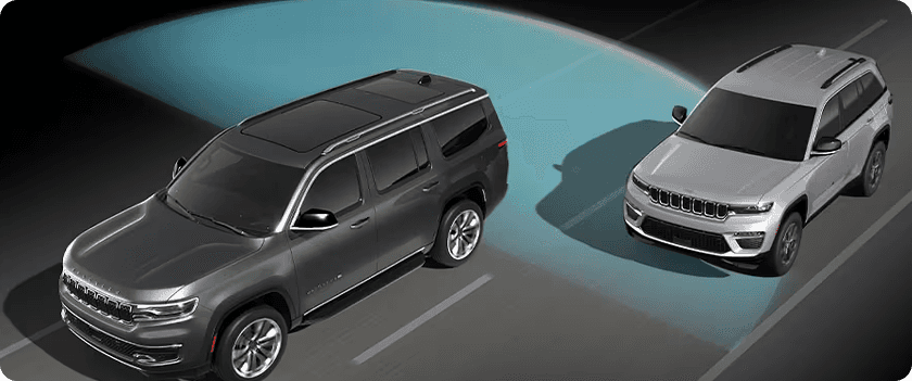 Blind Spot Monitoring* with Rear Cross Path Detection*