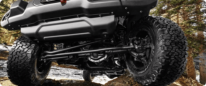 ELECTRONIC SWAY BAR DISCONNECT AND ROCK RAILS