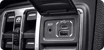 With USB ports located
