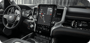 RAM 1500 OFFERS THE LARGEST AVAILABLE TOUCHSCREEN IN ITS CLASS*