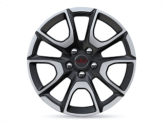 17-inch Diamond Cut with Satin Black Pockets