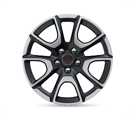 17-inch Diamond Cut with Satin Black Pockets
