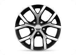 18-Inch Polished with High-Gloss Black Pockets