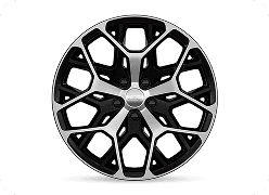 21-Inch Machined with High-Gloss Black Painted Pockets