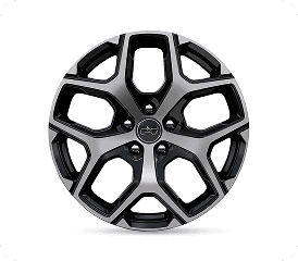 18-inch Aluminum with Gloss Black Pockets