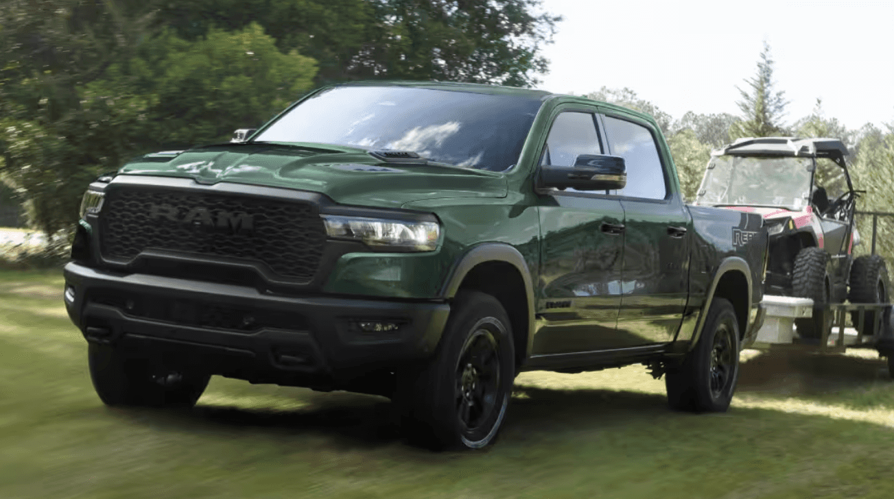 Towing capabilities of the 2026 RAM 1500 for sale in Florence, AL at Singing River CDJR