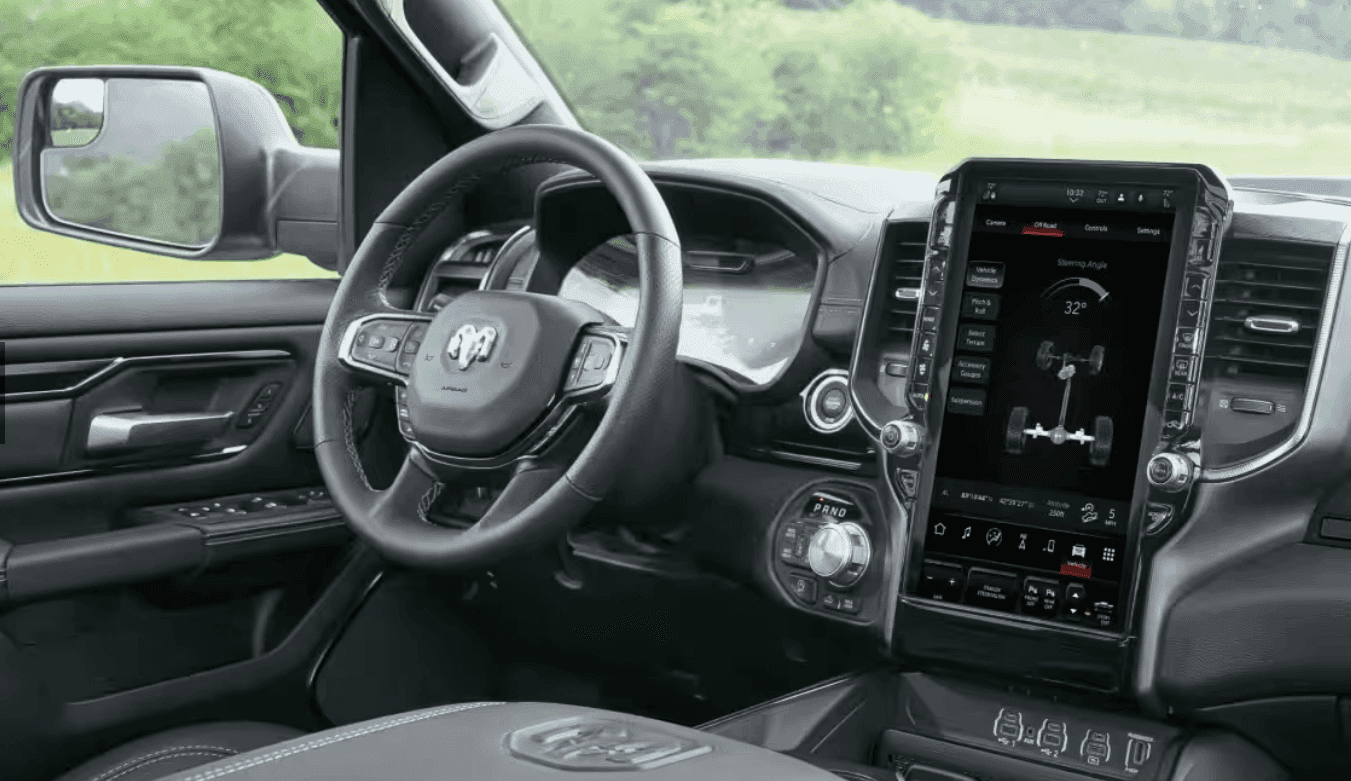 Interior of the 2026 Ram 1500 Big Horn available for sale in Florence, AL at Singing River CDJR