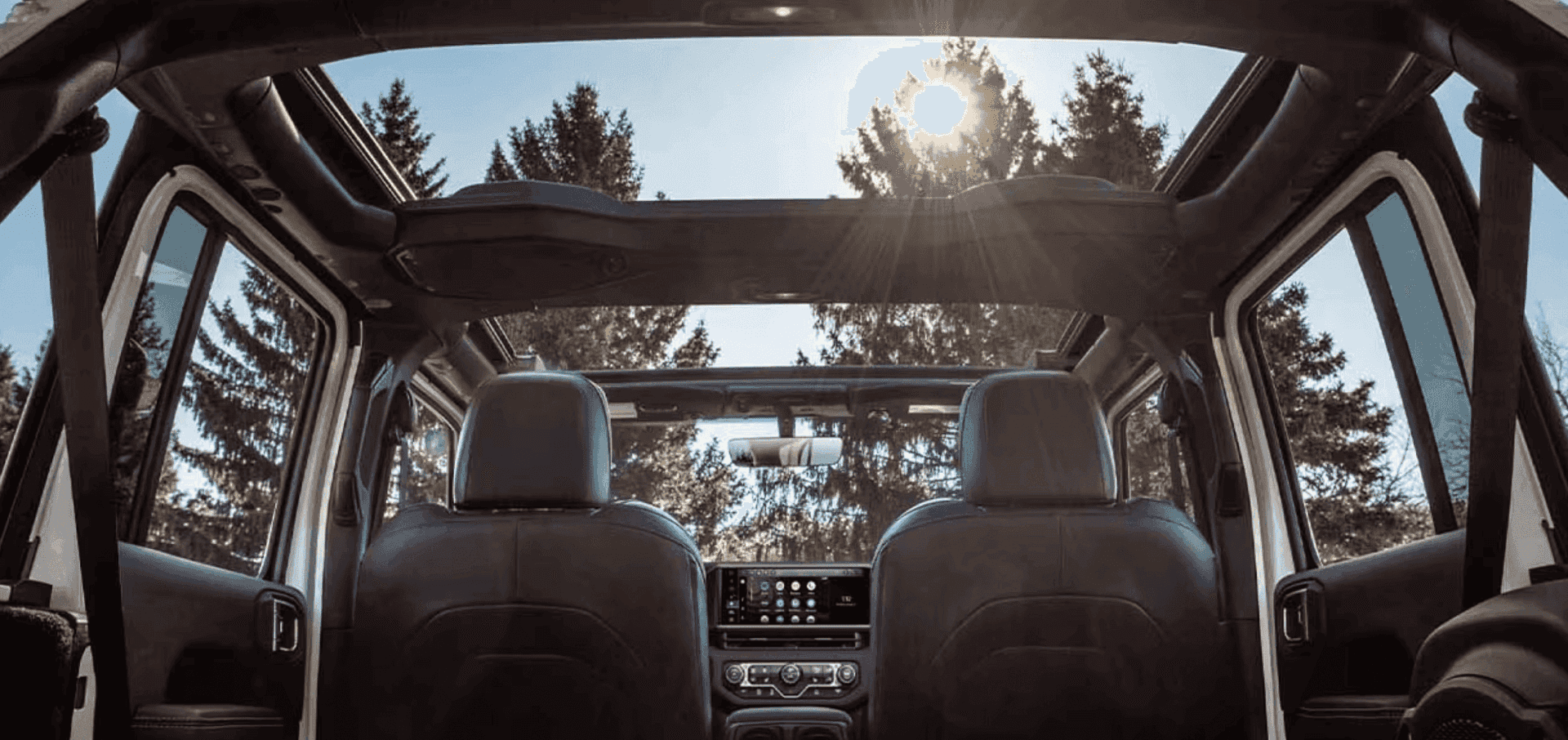 Interior of the 2026 Jeep Wrangler Sport S for sale in Florence, AL at Singing River CDJR